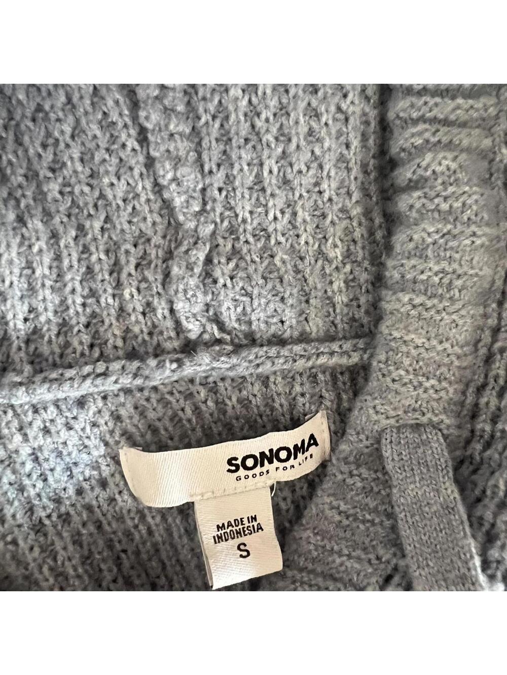 Sonoma Good for Life blue waffle knit sweater dress size Small 💙 - Picture 8 of 8